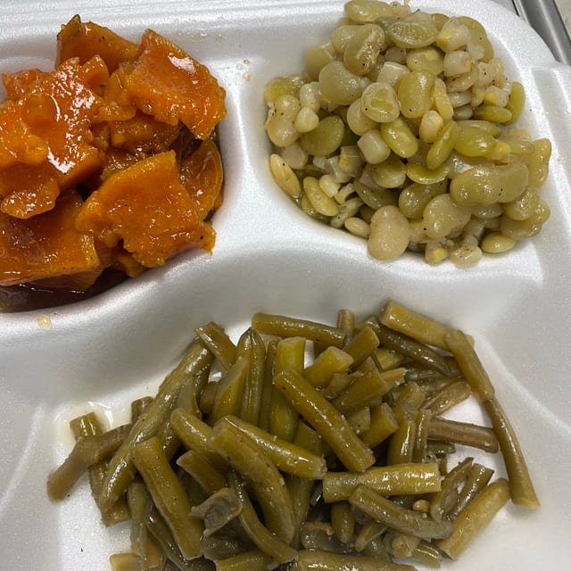 Vegetable Plate with Bread.