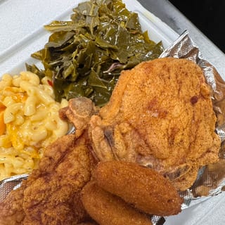 2 Fried Pork Chops Combo