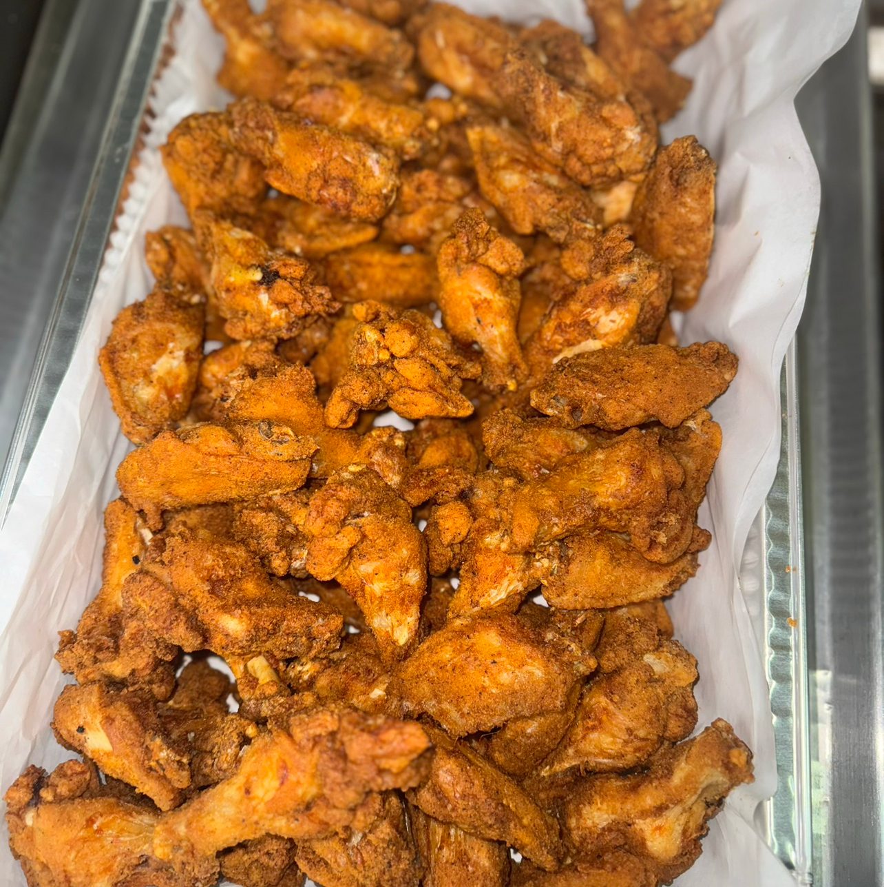 Fried Party Wings.