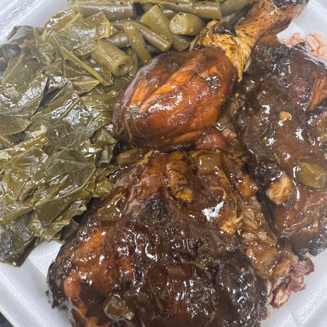 Brown Stew Chicken.