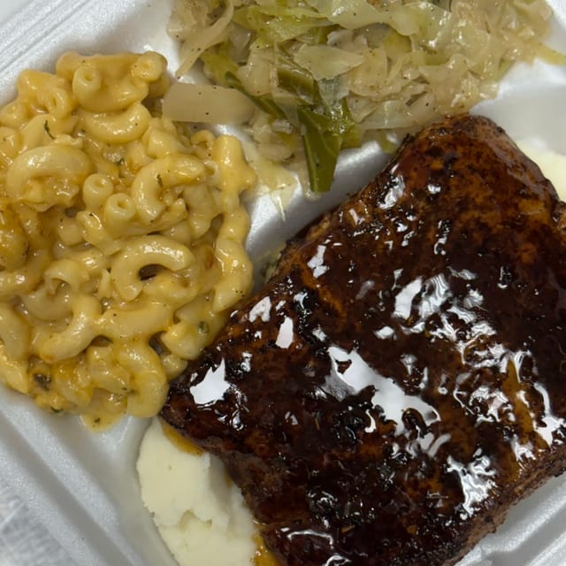 Honey Garlic Salmon Combo.