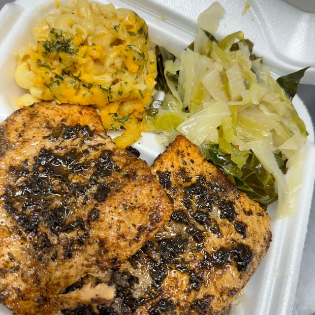Jerk Salmon Combo.